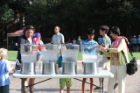 Water stations are set up throughout campus to keep everyone hydrated. Photo Chuck Thomas/ODU