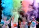 One last handful of color to top off a fun event. Photo David B. Hollingsworth/ODU