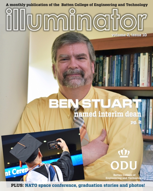 Cover of Illuminator, newsletter for ODU's Batten College of Engineering