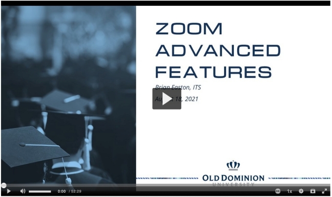 Zoom Advance Features 
