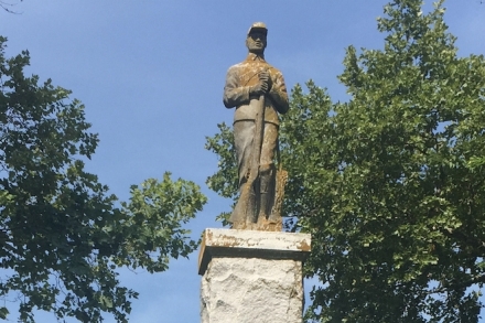 The William Carney monument at West Point Cemetery in Norfolk