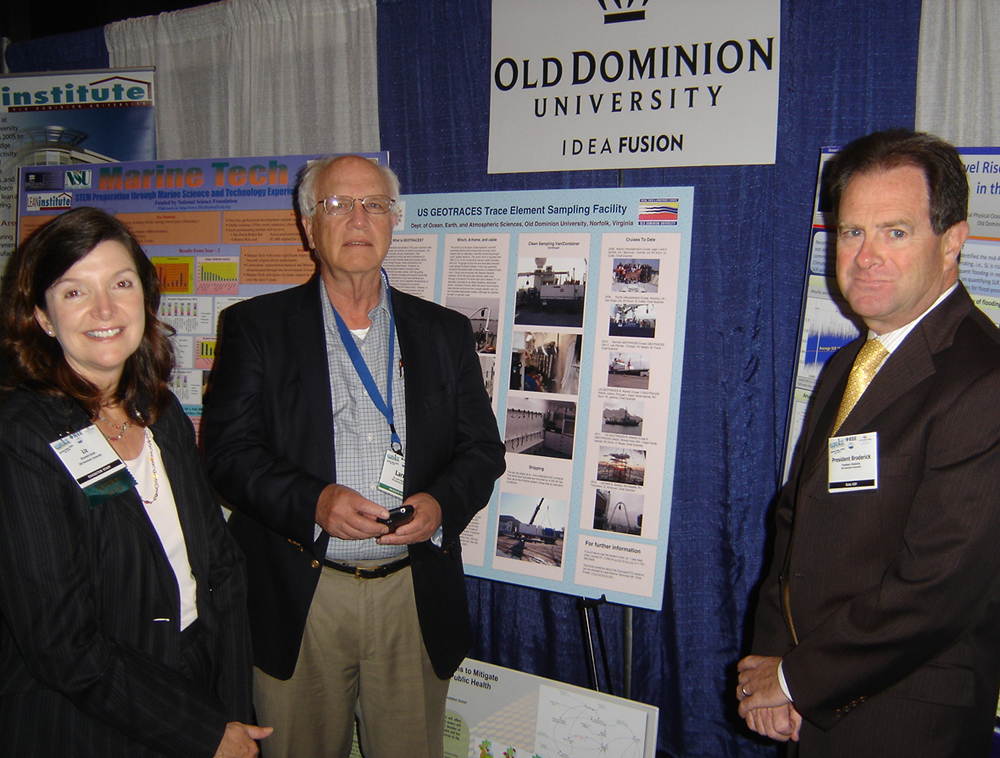 President Broderick, Larry Atkinson and Elizabeth Smith at the Oceans 12 Conference