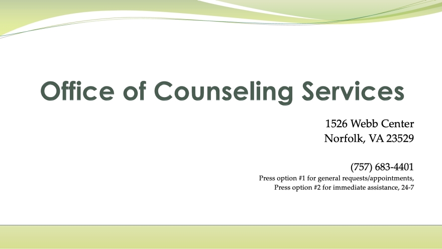 Office of Counseling Services