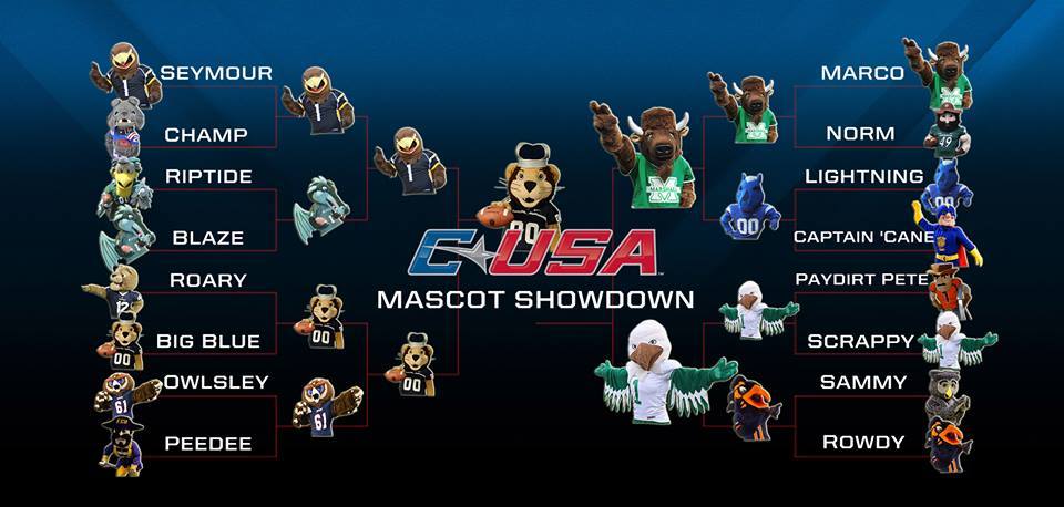 Photo of C-USA Mascot Showdown bracket