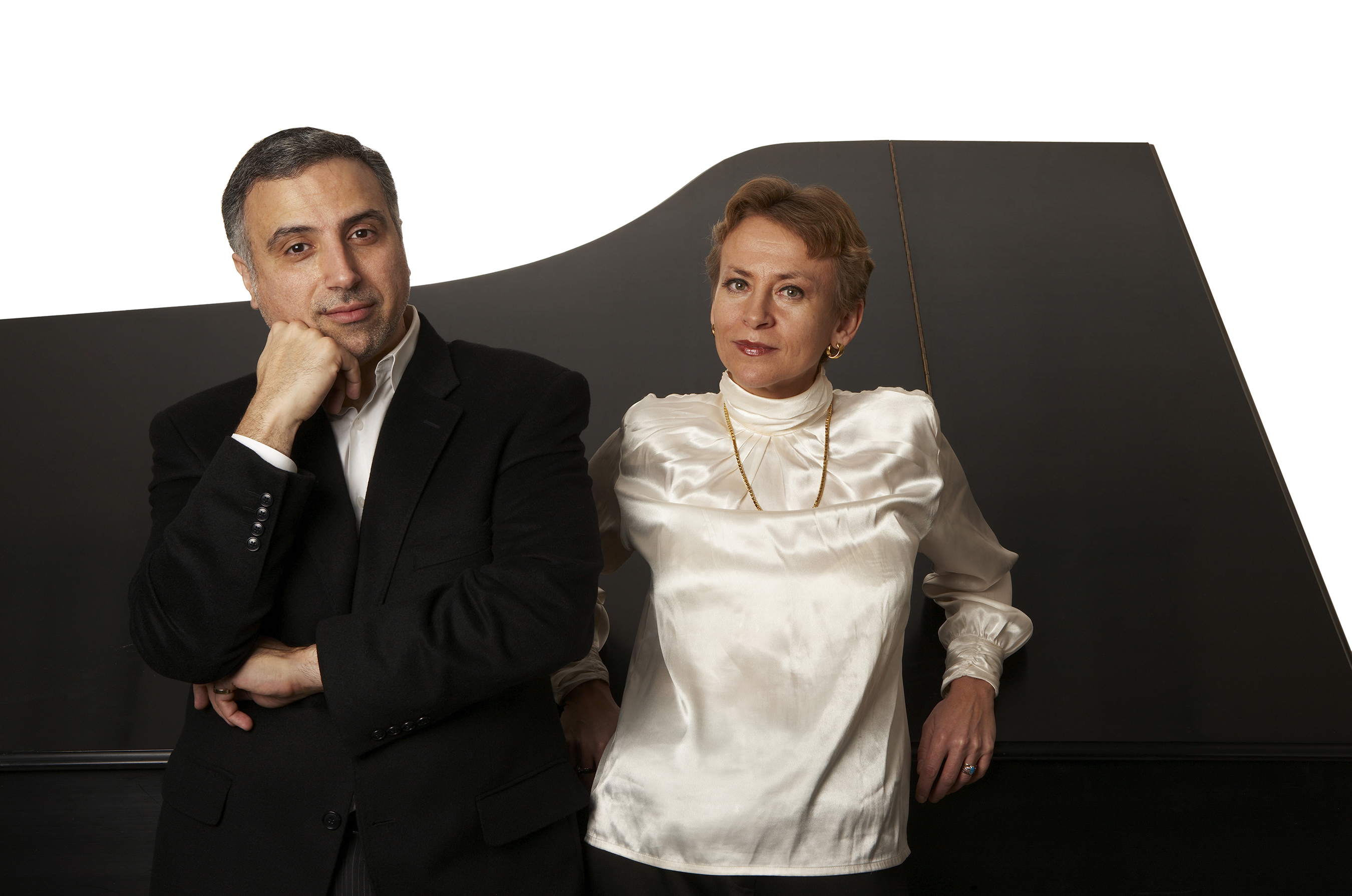 Photo of Andrey Kasparov and Oksana Lutsyshyn