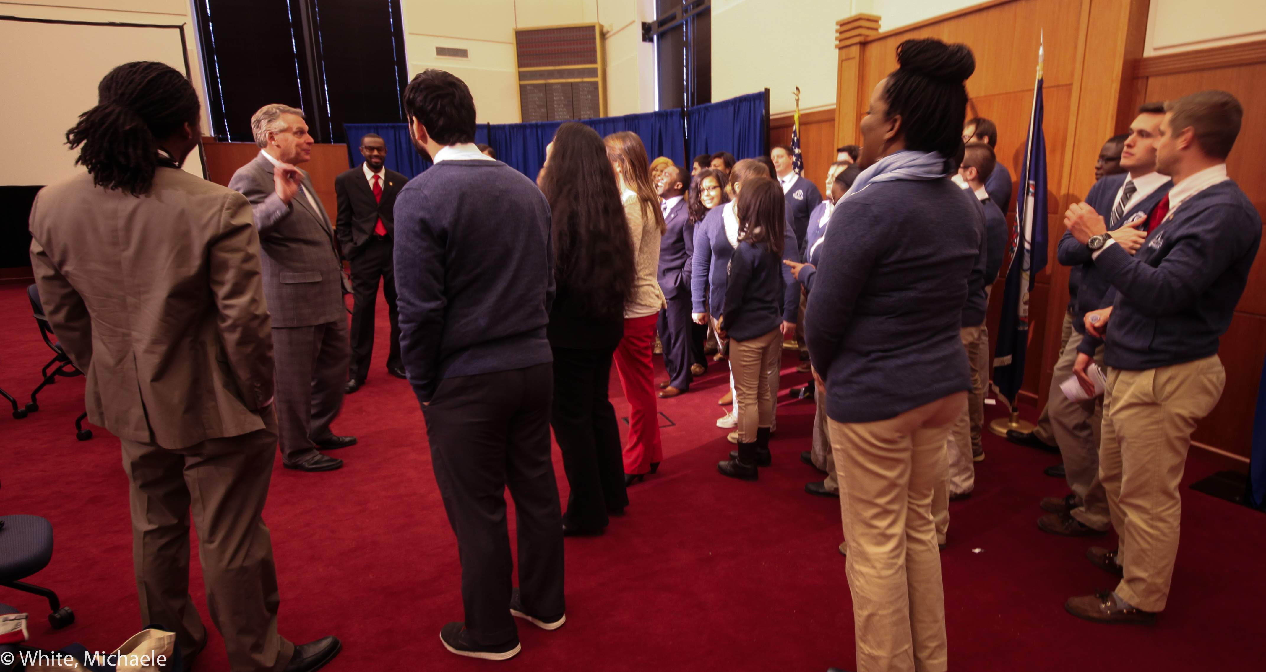 Governor McAuliffe Meets with Students