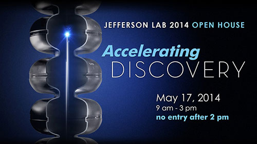 this is a logo for the Jefferson Lab open house