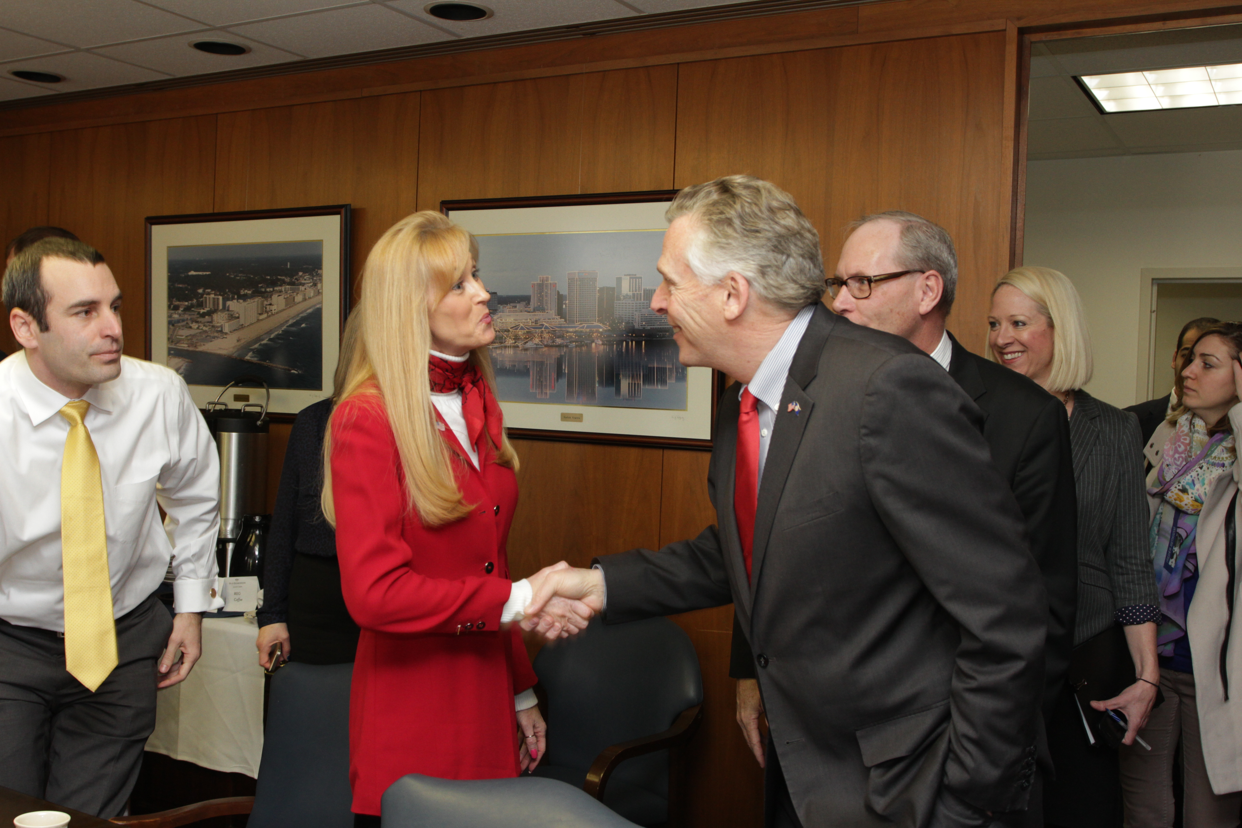 Governor McAuliffe visits ODU, March 2015