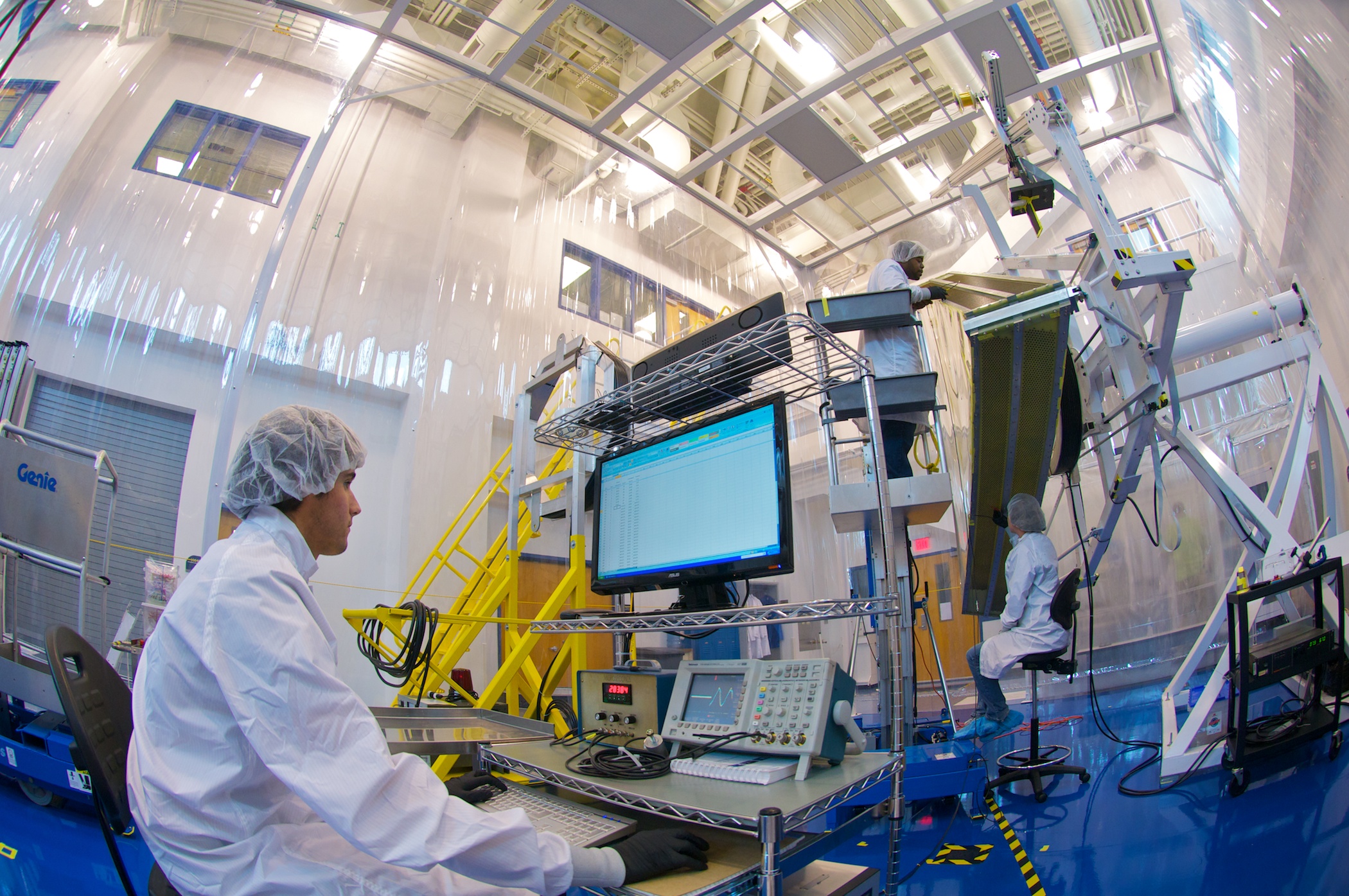 photo of physics clean room