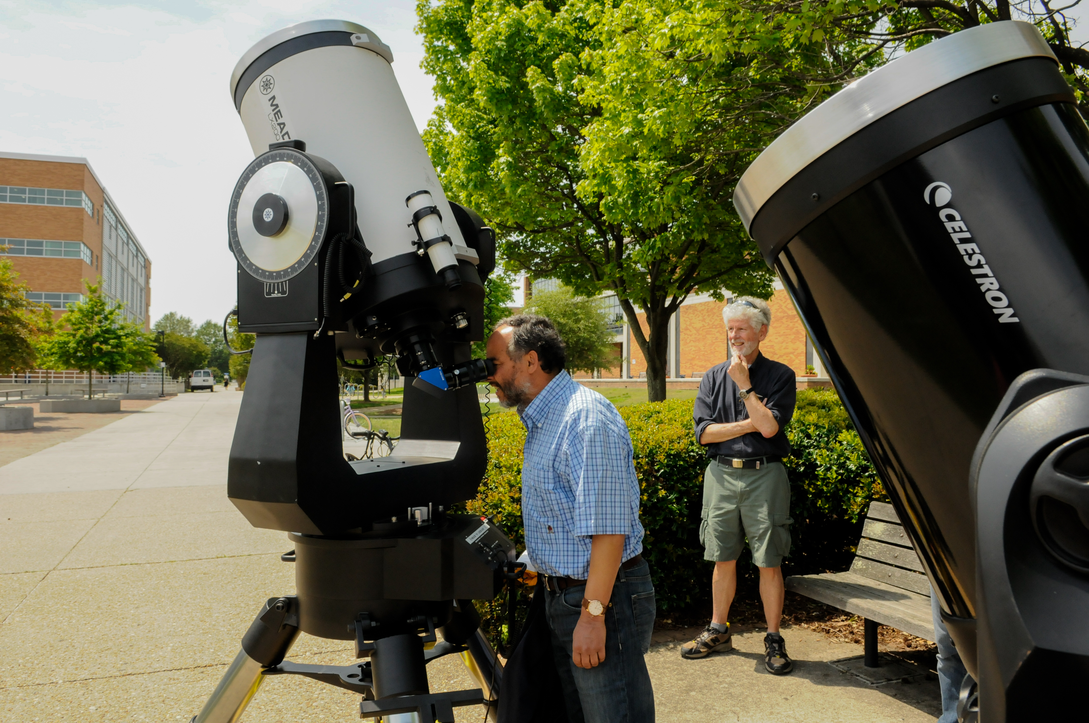 photo of telescopes