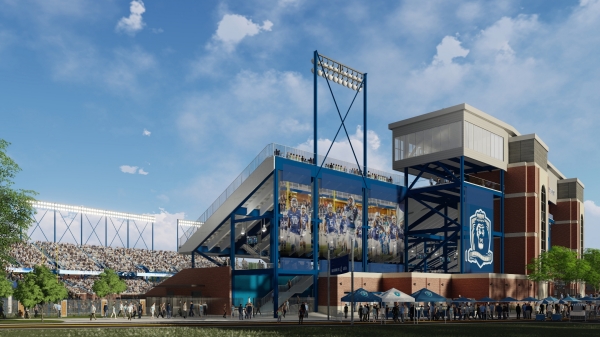 Photo of stadium rendering