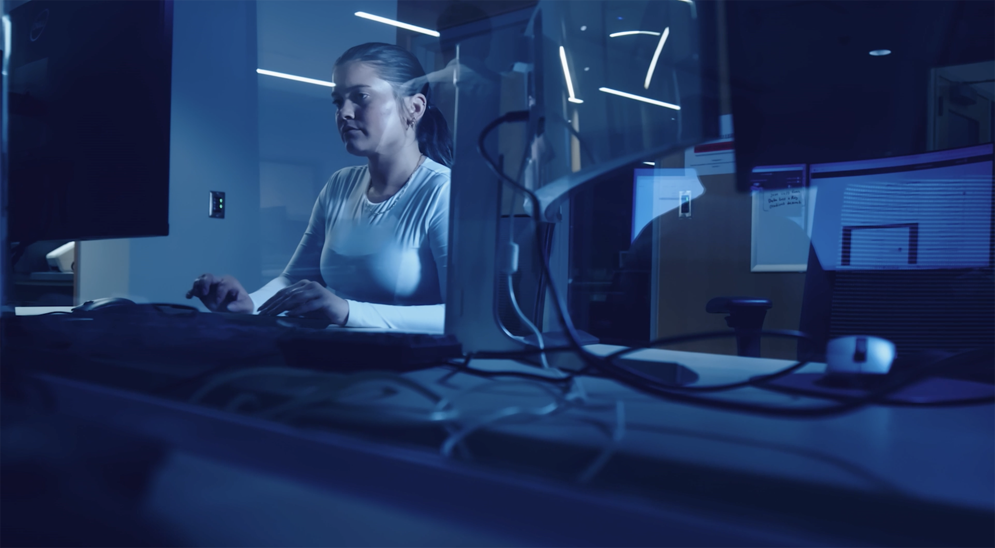Woman on computer