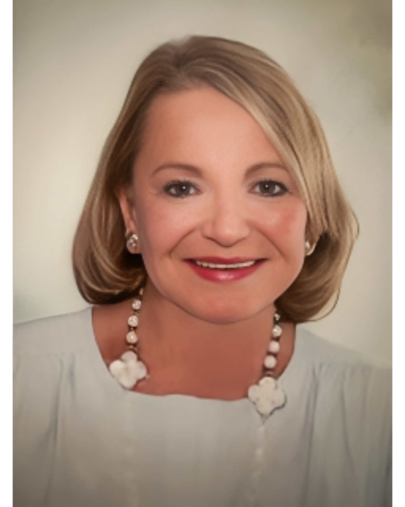 Portrait of a woman with a light background