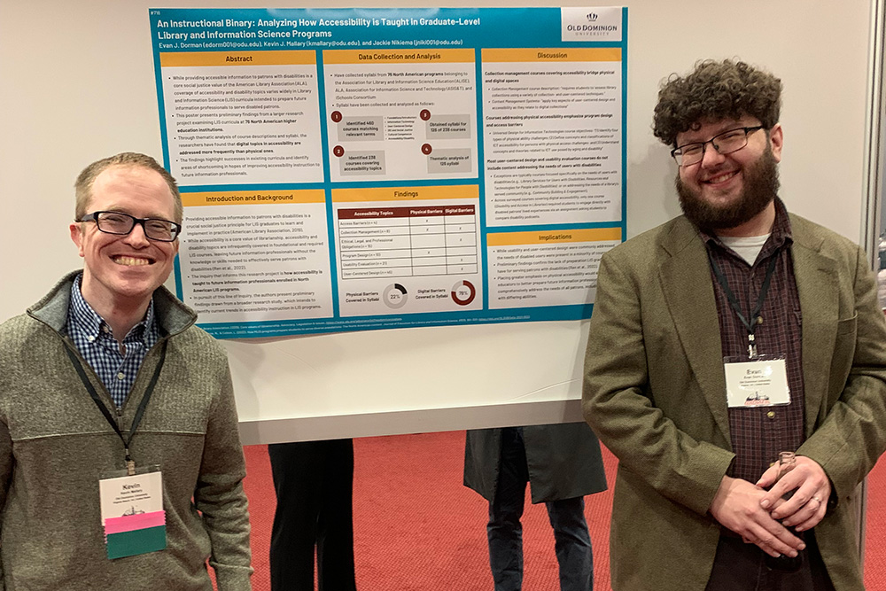 Mallary & Student Present Poster in London | Old Dominion University