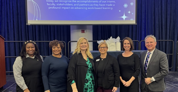 Group of staff at celebration