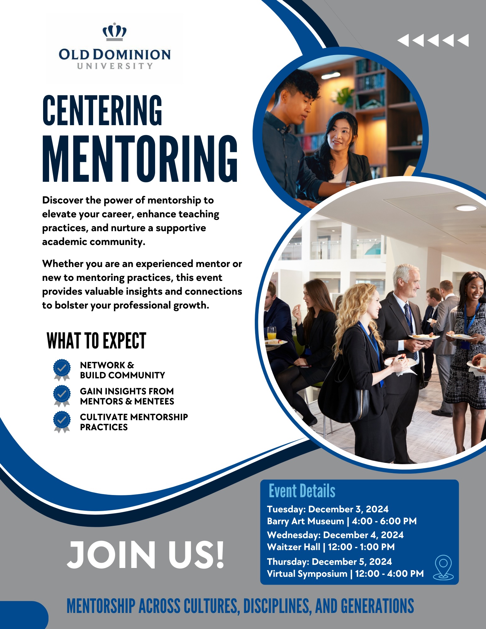 ODU Centering Mentoring informational flyer