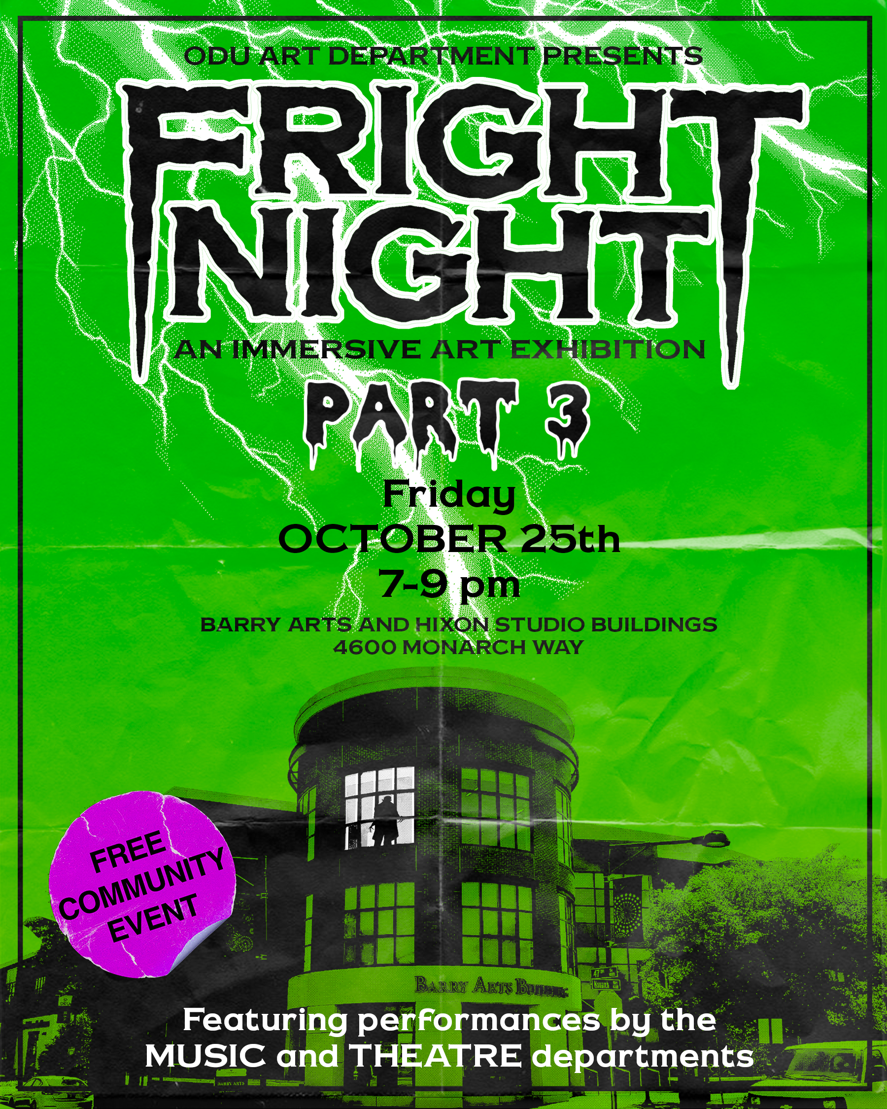 ODU Fright Night 2024 promo