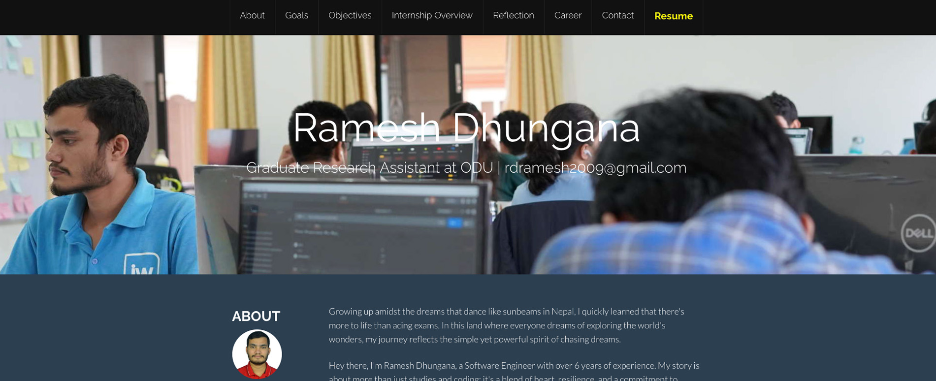 Ramesh Dhungana's eportfolio