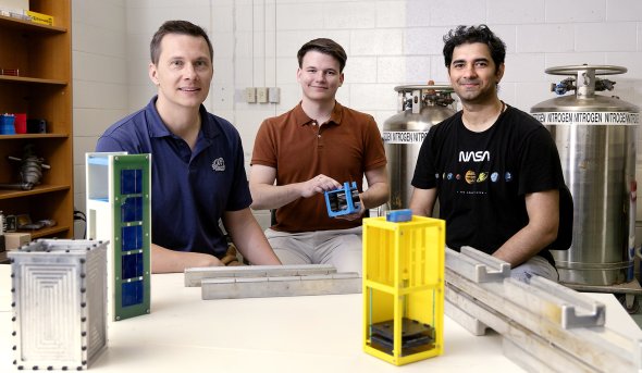 Dr. Olexsandr Kravchenko, Christopher Schappi and Jimesh Bhagatji