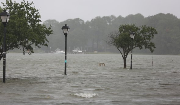 A flooded area in Norfolk, VA>