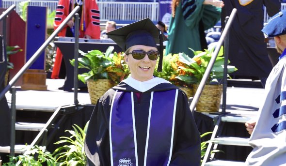 Angela Willson graduated with a bachelor’s degree in philosophy at Old Dominion University’s May 10 commencement exercises. Photo Sam McDonald/ODU