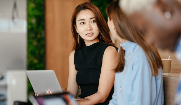 women talking