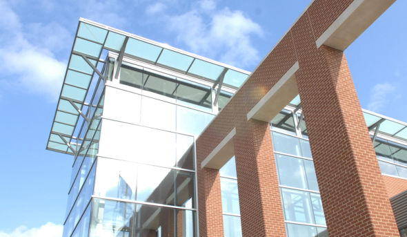 VMASC building lobby exterior
