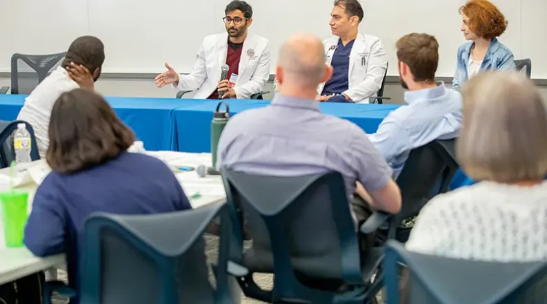 residents listening to attendings