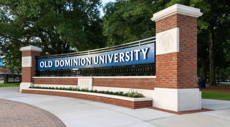 Old Dominion University sign