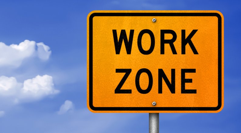 Construction Sign Work Zone