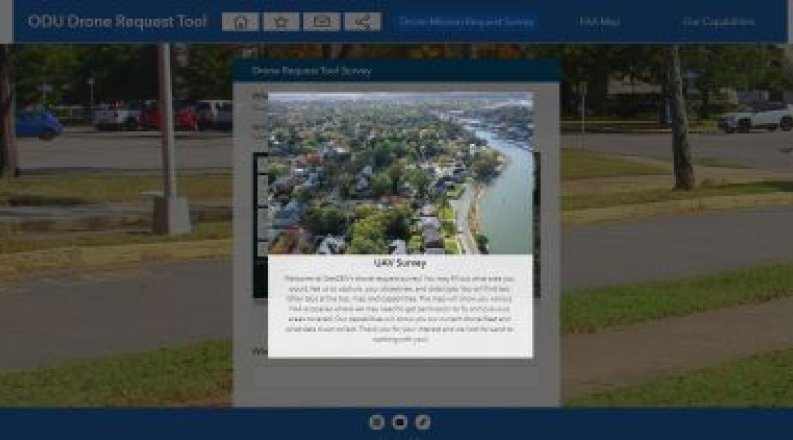GeoSEA Launches Drone Mission Request Tool Old Dominion University