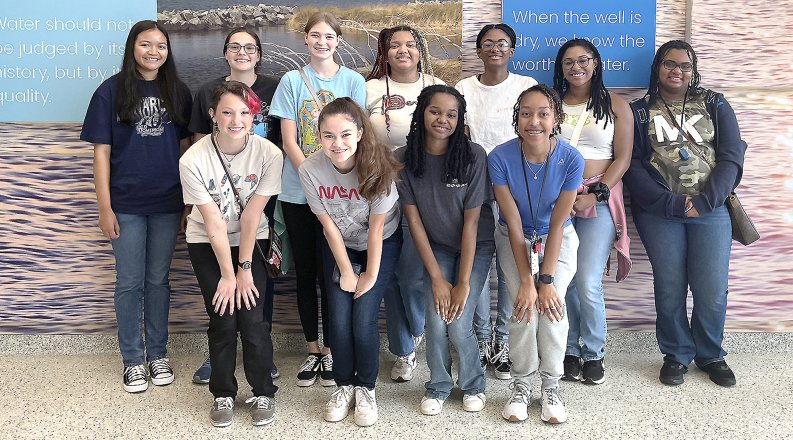 The group of new female engineers 