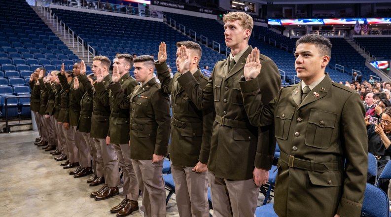 More Than Two Dozen ROTC Graduates Are Recognized At Joint   Joint Rotc Commissioning 72 