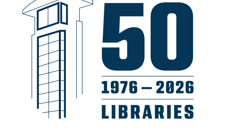 library 50th anniversary logo