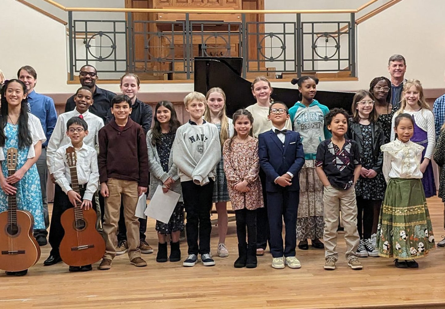 Community Music Division students in recital hall