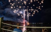 Fireworks over Whitehurst Beach.