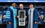 President Hemphill, former Rector Bruce Bradley and current Rector P. Murry Pitts.