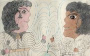 Two Women with Cocktails