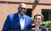 A photo of ODU President Brian O. Hemphill and Carolyn Barry.