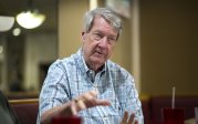 ODU alumnus David Willett at a restaurant. 