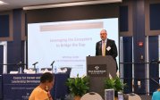 Whitney Lester, VP of Talent Development at Hampton Roads Workforce Council, delivers the keynote at the 2025 ODU Career Summit.