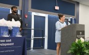 Career Champions Awards presentation recognizing outstanding contributions. 