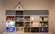 Photo of a full-size dollhouse.