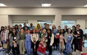 Group of residents at holiday party