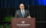 Jonathan C. Zur, president and CEO of the Virginia Center for Inclusive Communities, speaks on January 29 at Old Dominion University’s 41st Annual Martin Luther King Jr. Observance.