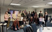 gathering of students and faculty