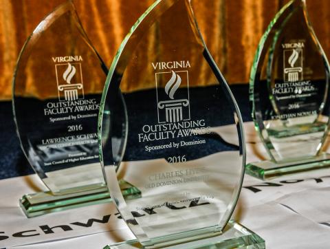 SCHEV Outstanding Faculty Award Winners