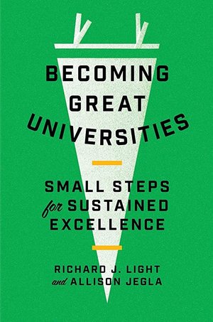 Book jacket for “Becoming Great Universities”