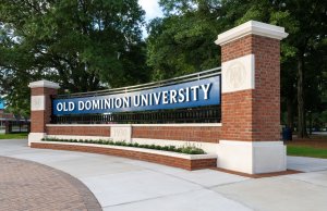 Old Dominion University sign