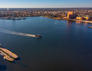 Aerial view of Norfolk, Virginia